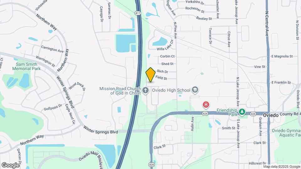 933 Pecan St Map and Location Details