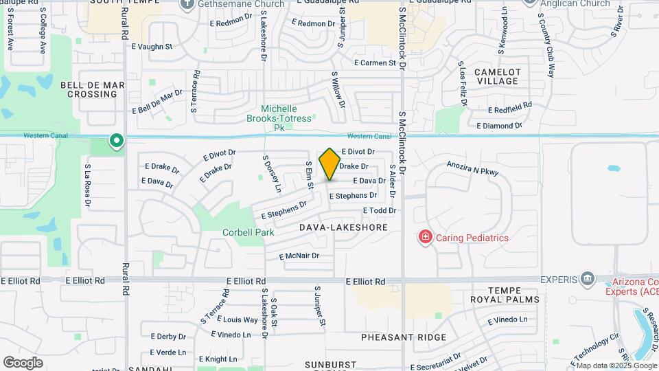 1505 E Divot Dr Map and Location Details
