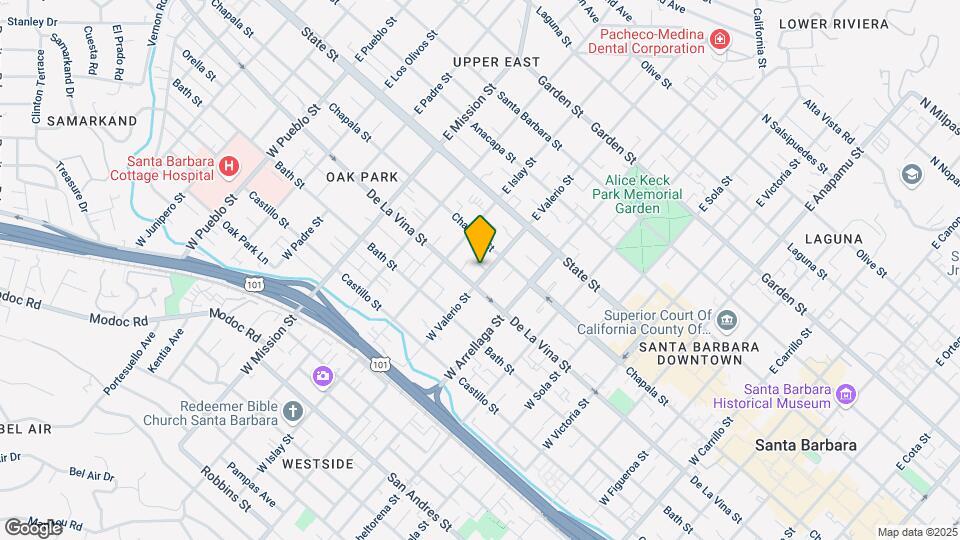 122 W Valerio St Map and Location Details
