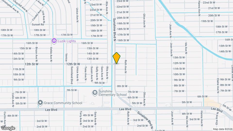 3327 12th St W Map and Location Details