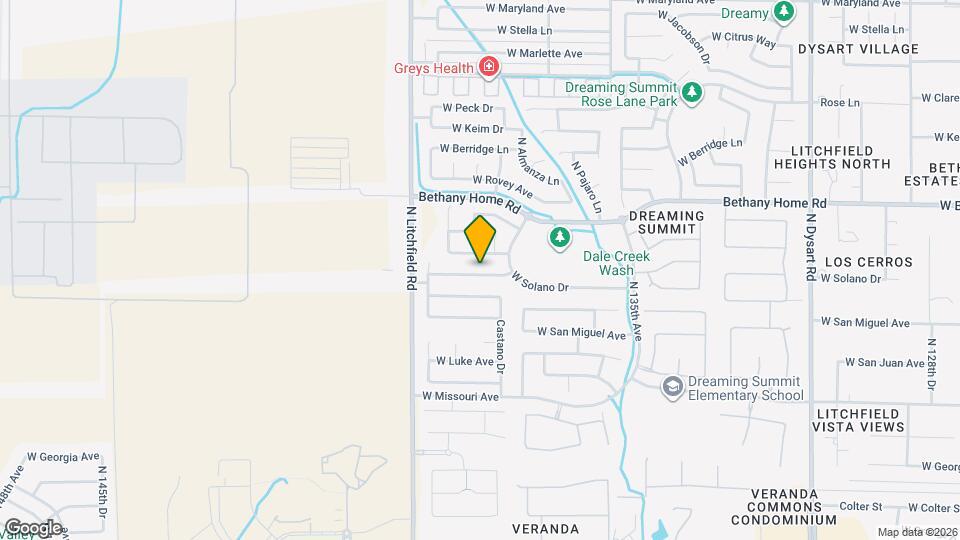 13732 W Solano Dr Map and Location Details