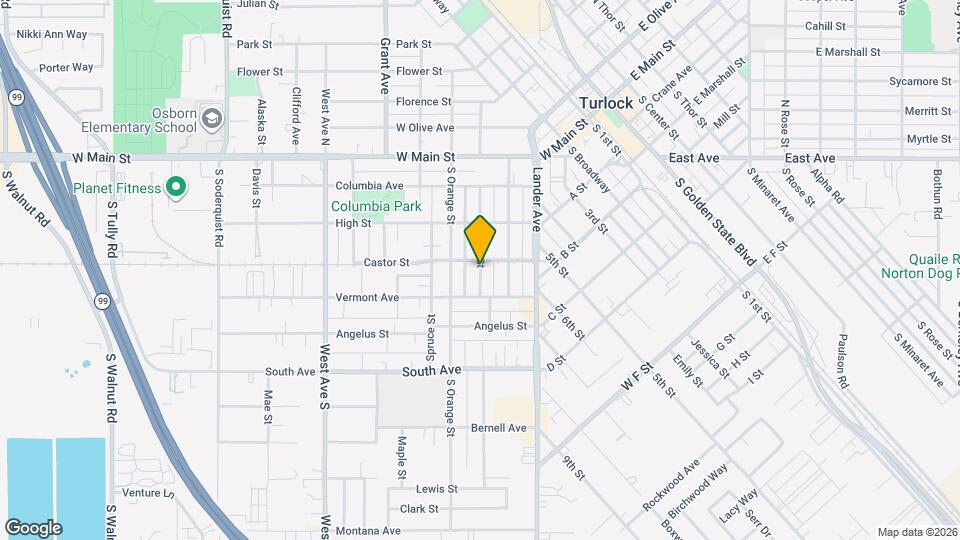 406 S Laurel St Map and Location Details