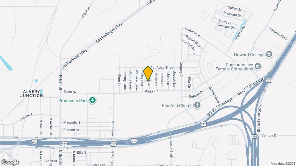 1211 Henry Ln Map and Location Details