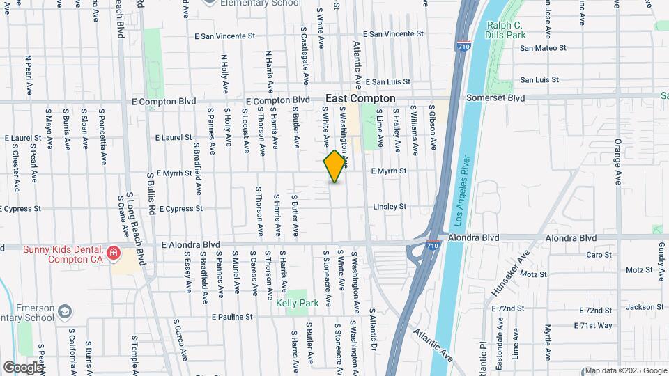 15528 S White Ave Map and Location Details