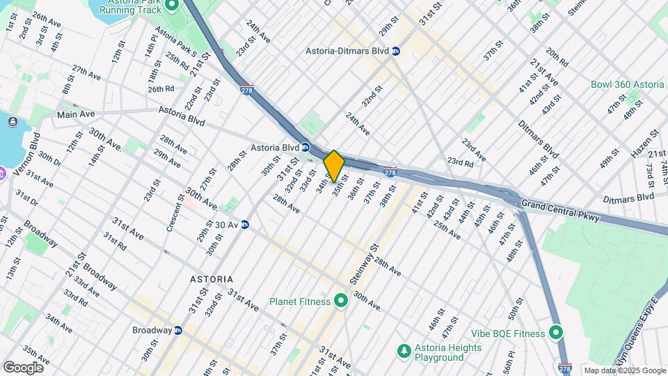 25-40 35th St Map and Location Details