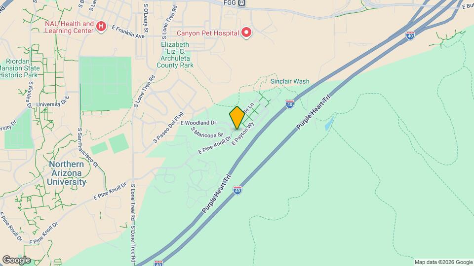 1284 E Makayla Way Map and Location Details