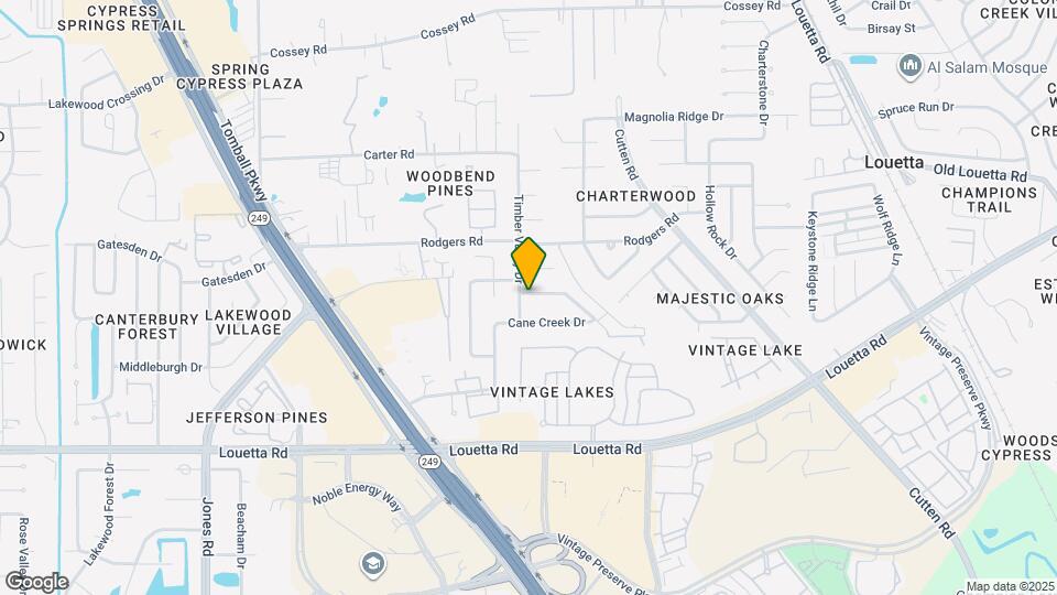 15914 Timber Valley Dr Map and Location Details