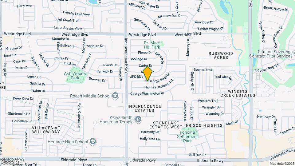 9917 George Bush Dr Map and Location Details