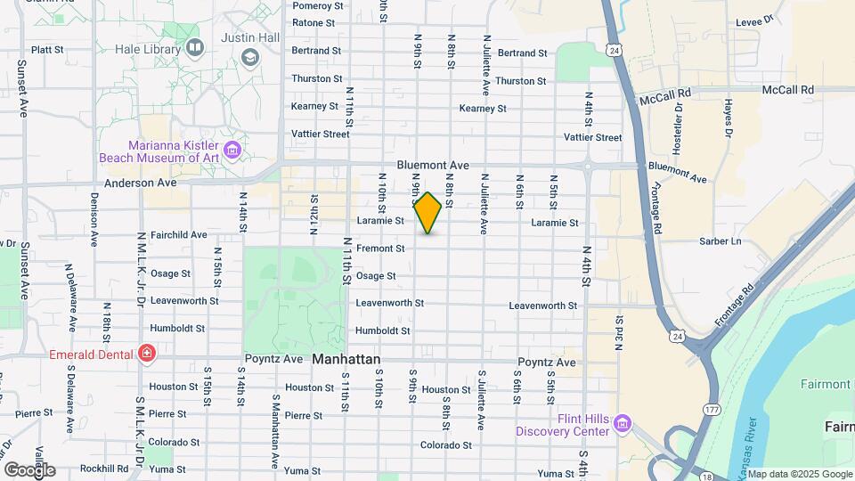 822 Fremont St Map and Location Details
