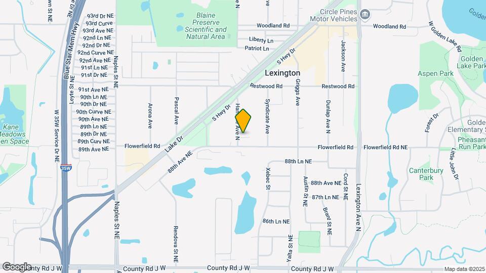 8915 Hamline Ave N Mapa y Detalles de la Ubicación