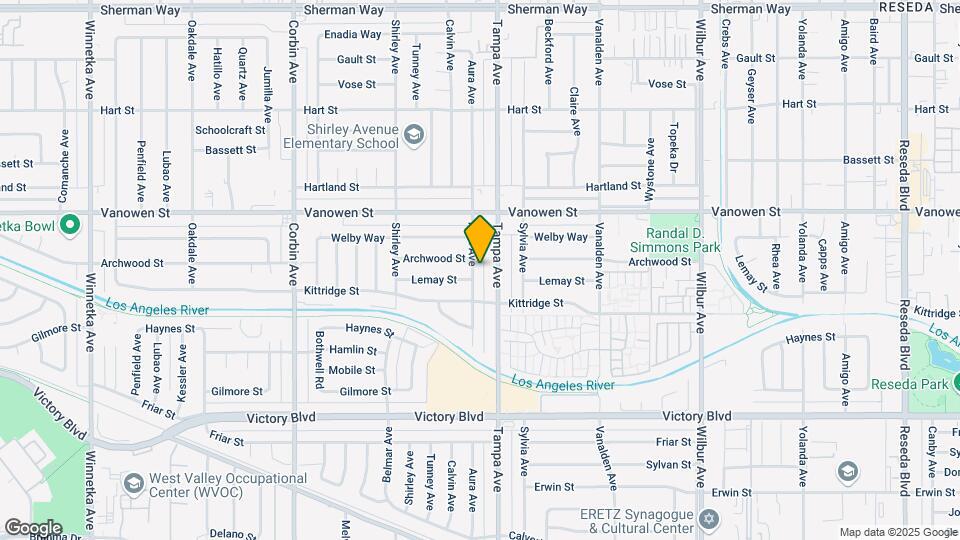 6660 Aura Ave Mapa y Detalles de la Ubicación