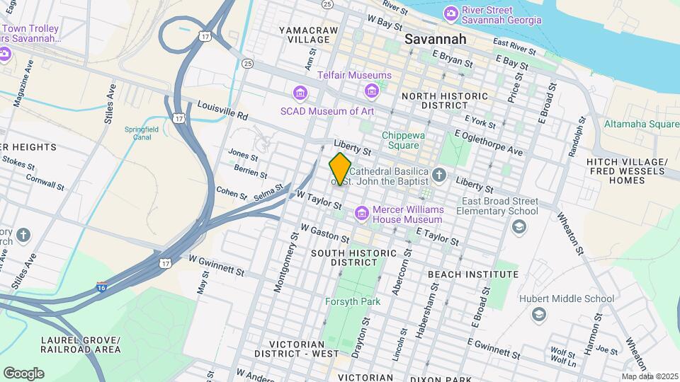 207 W Jones St, Unit Garden Apartment Unit A Map and Location Details