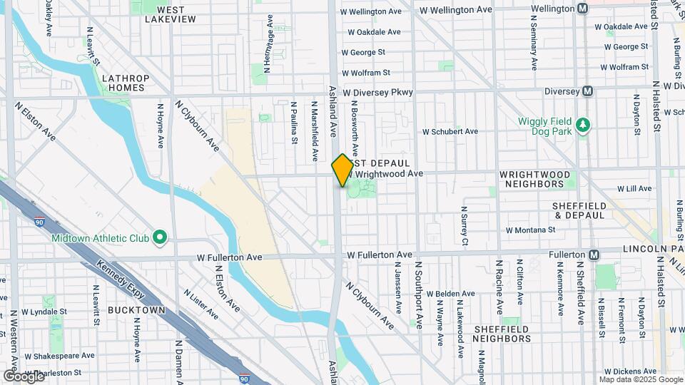 2533 N Ashland Ave, Unit 2D Map and Location Details