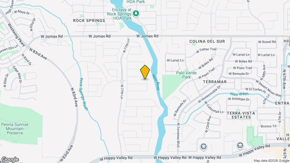 7614 W Desert Spoon Dr Map and Location Details