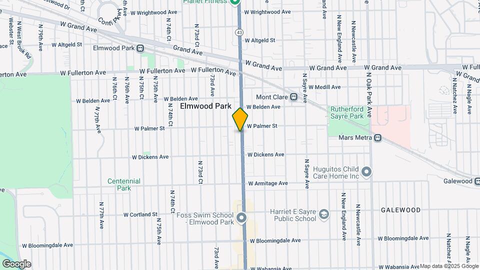 2132 N Harlem Ave, Unit 2F Map and Location Details