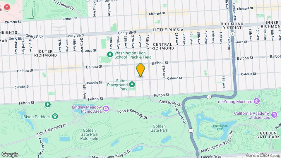 2502 Cabrillo St Map and Location Details