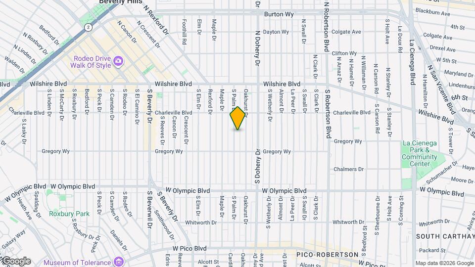 240 S Palm Dr Map and Location Details