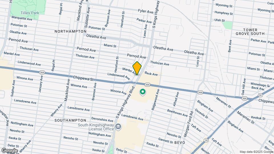 3801 S Kings Highway Blvd Map and Location Details