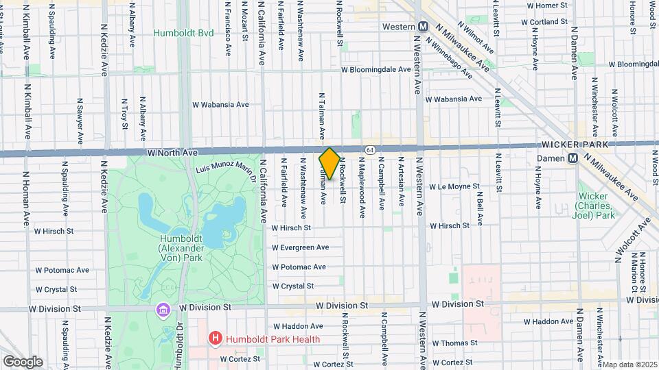 1501 N Talman Ave Map and Location Details