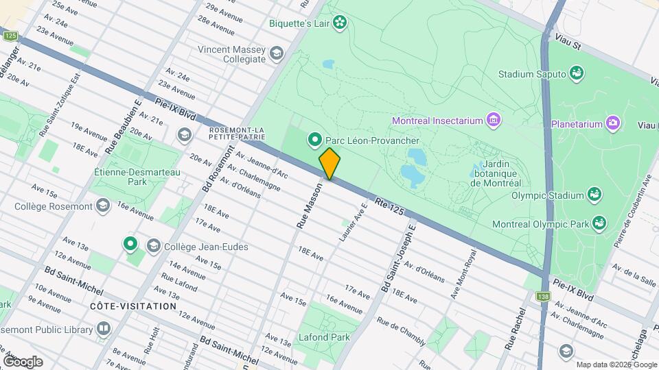 5330 Pie IX Boul Map and Location Details