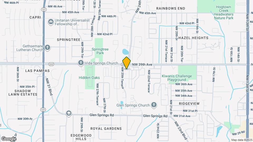2511 NW 38th Pl Map and Location Details
