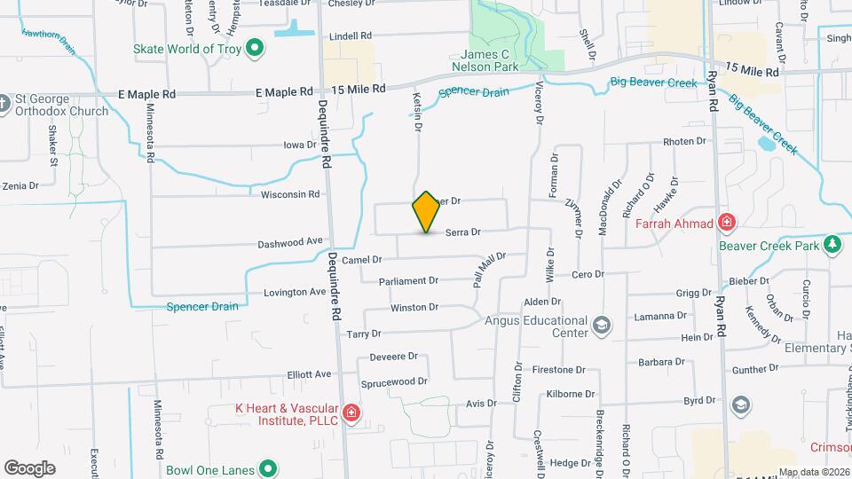 2268 Serra Dr Map and Location Details