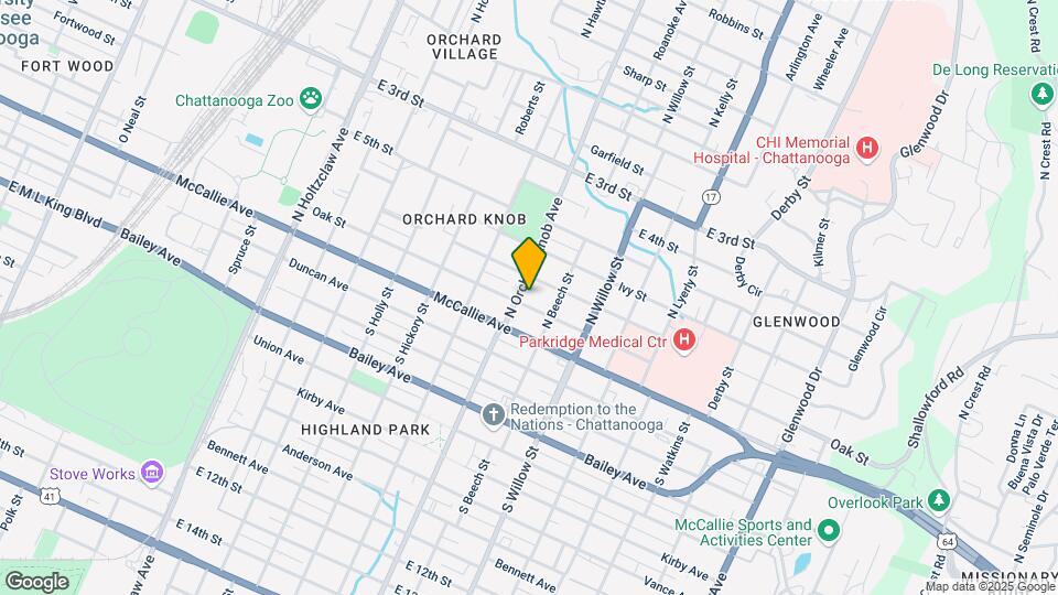 1905 Oak St Map and Location Details