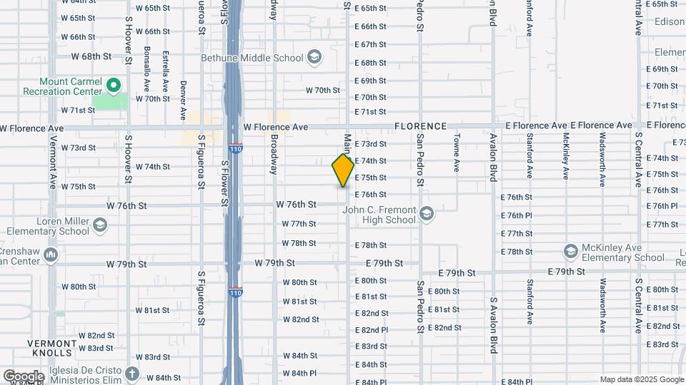 7511 S Main St Map and Location Details