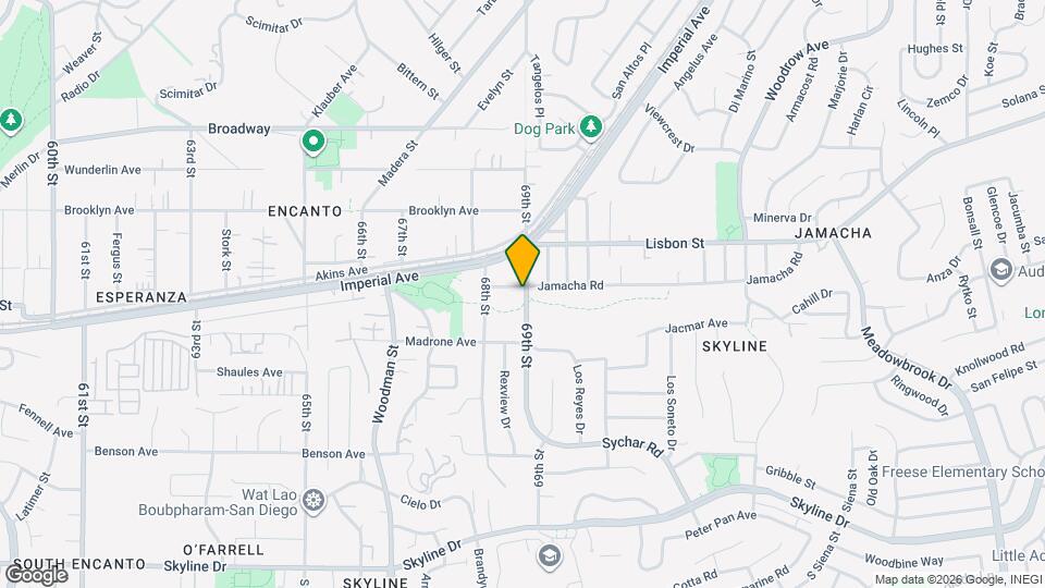 6865 Jamacha Rd Map and Location Details