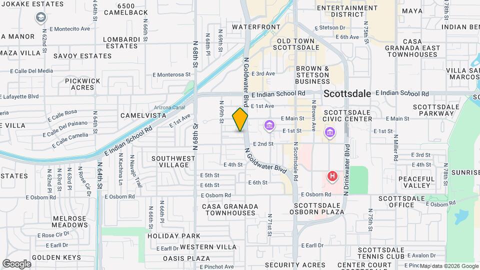 6951 E 1st St Map and Location Details