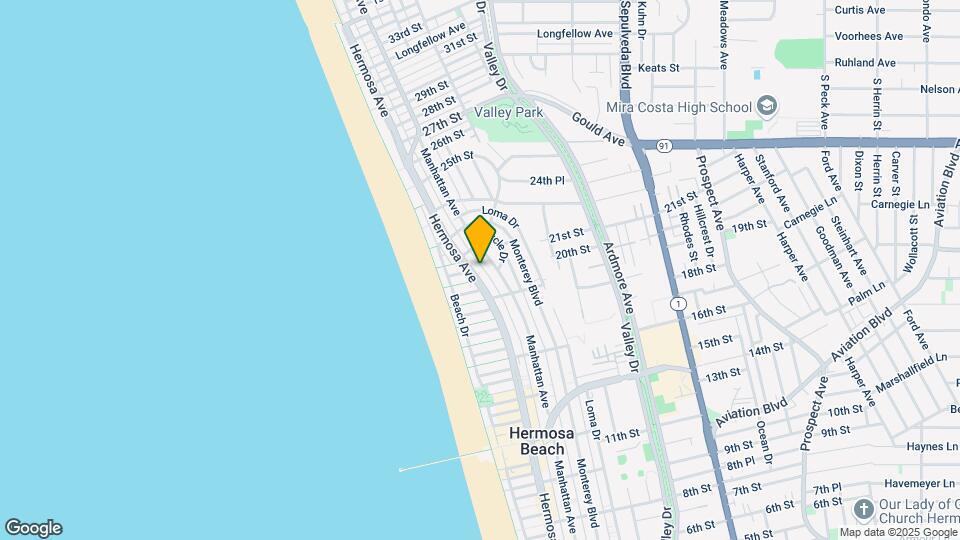 2020 Hermosa Ave, Unit 2 Map and Location Details