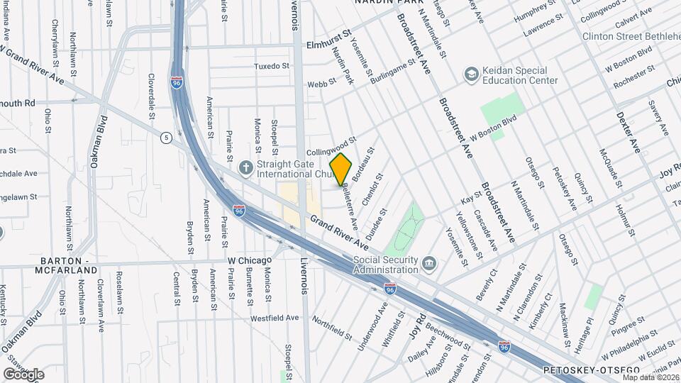 9845 Belleterre St, Unit #3 Mapa y Detalles de la Ubicación