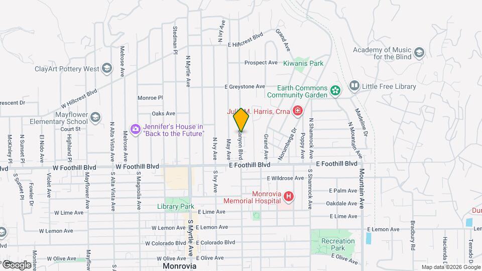 158 N Canyon Blvd Map and Location Details