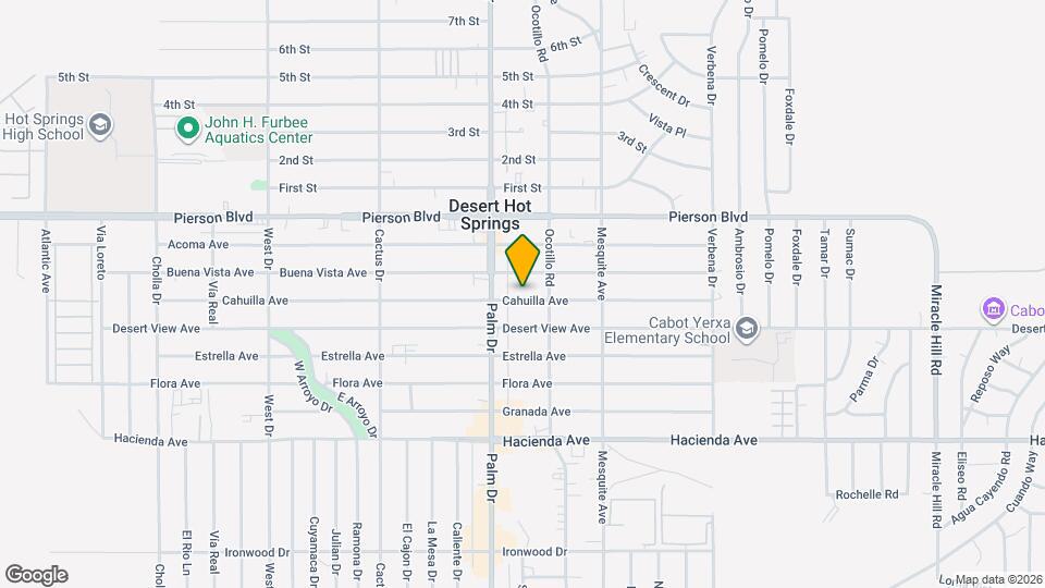 66572 Cahuilla Ave Map and Location Details