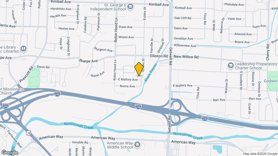 3800 E Mallory Ave Map and Location Details