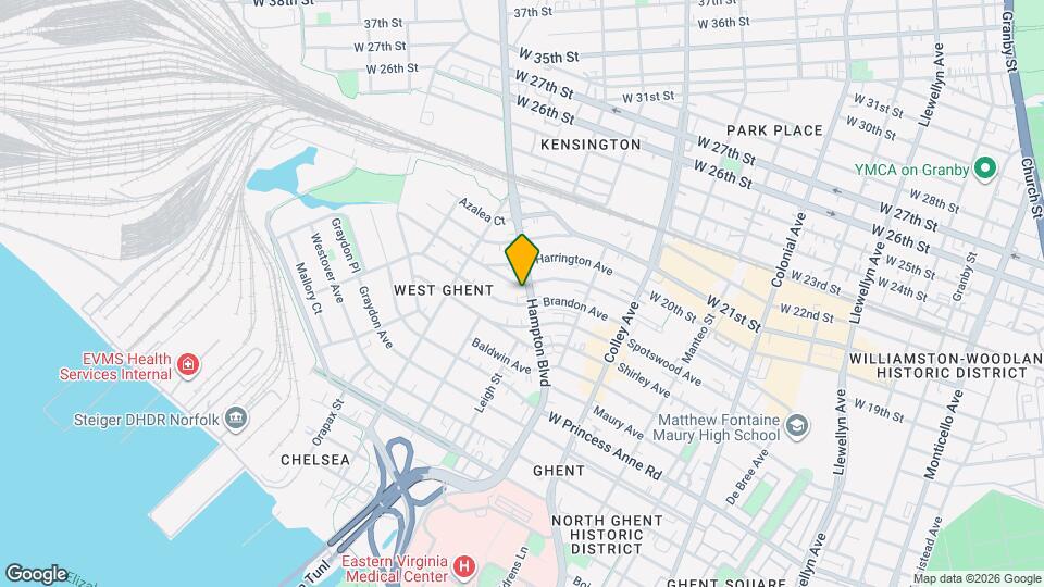 1709 Hampton Blvd Map and Location Details