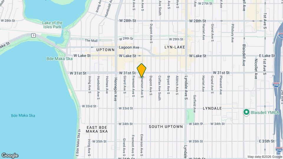 3126 Emerson Ave S Map and Location Details