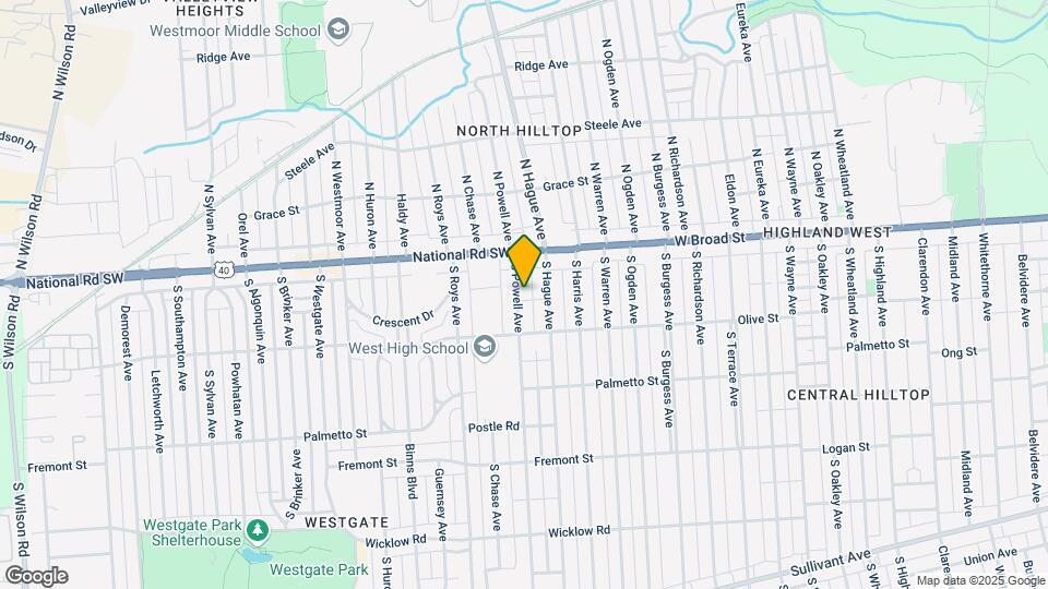 58-64 S Powell Ave Mapa y Detalles de la Ubicación