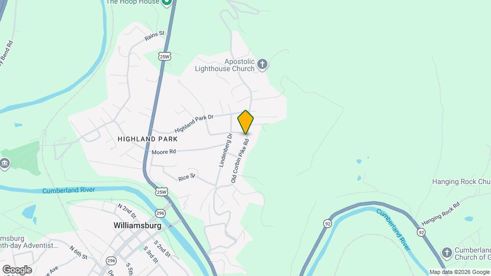 821 Old Corbin Pike Rd Map and Location Details