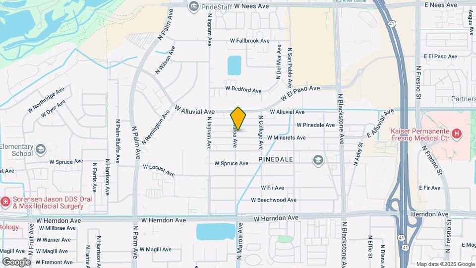 392 W Minarets Ave Map and Location Details