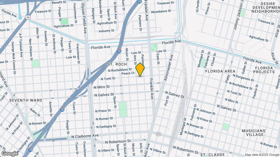 2556 N Tonti St Map and Location Details