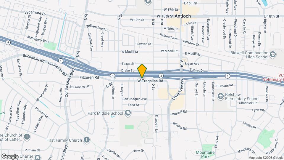 332 W Tregallas Rd Map and Location Details