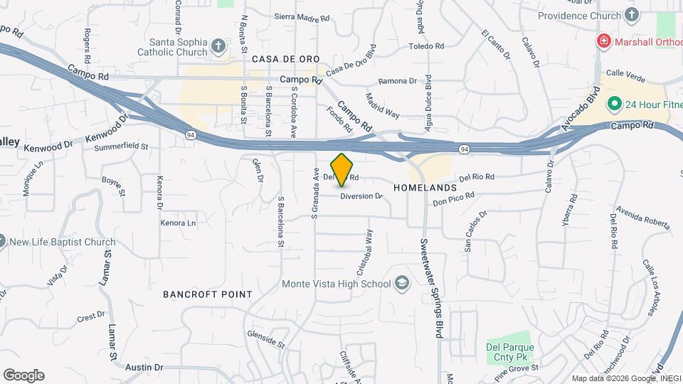 10036 Diversion Dr Map and Location Details