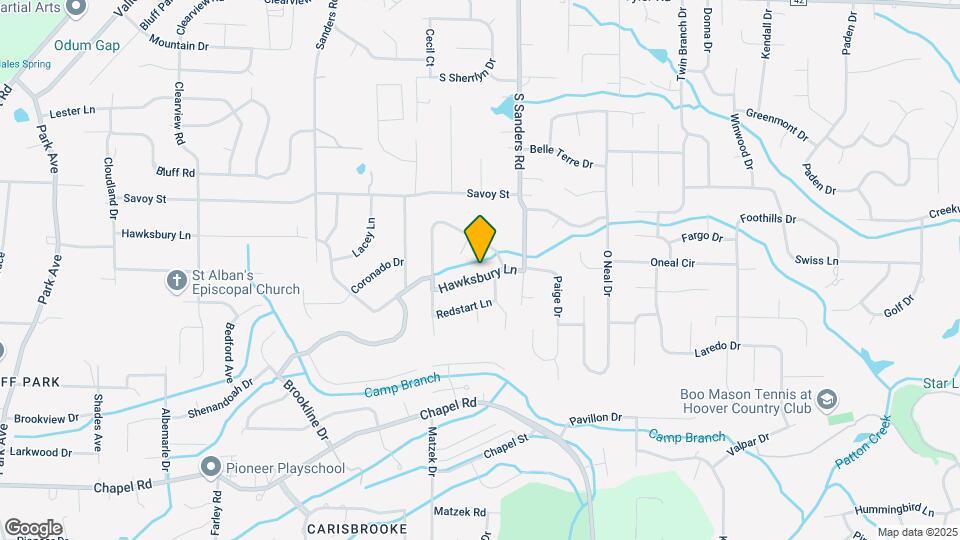 2521 Hawksbury Ln Map and Location Details