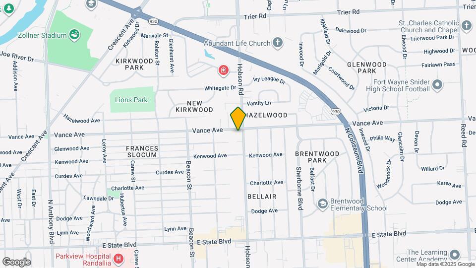 3023 Hobson Rd Map and Location Details
