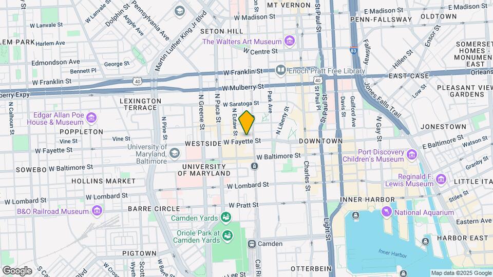 300 W Fayette Luxury Apartments Mapa y Detalles de la Ubicación