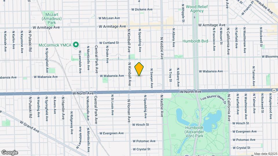 1650 N Spaulding Ave Map and Location Details