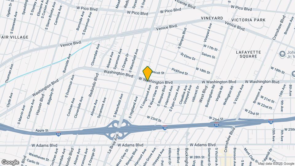 1911 S Longwood Ave Map and Location Details
