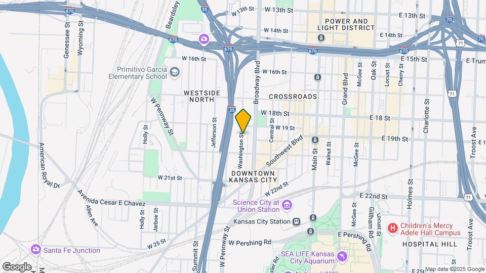 1819 Washington Street Map and Location Details