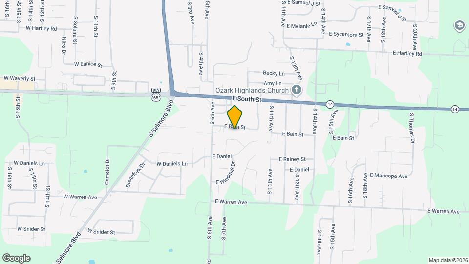 710 E Bain St Map and Location Details